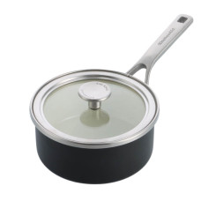 Ківш з кришкою KitchenAid Steel Core, 20 см, 2,4 л, матовий чорний (CC005999-001)