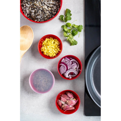 Набір мисок-приправниць з кришками KitchenAid Universal, 4 шт, 28 гр, червоний (KQG177BXERE)