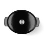 Гусятниця чавунна з кришкою KitchenAid, 30 см, 5,6 л, чорна (CC006064-001)