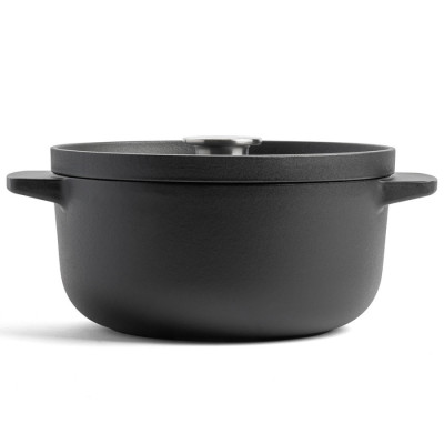 Кастрюля чугунная с крышкой KitchenAid Matte Oven-to-table, 22 см, 3,3 л (CC004899-001)