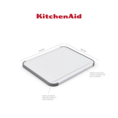 Дошка для нарізання KitchenAid Universal, двостороння, 20,3 х 25,3 х 1 см (KEG701NOSMGA)