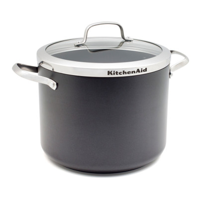 Кастрюля с крышкой KitchenAid Aluline, 24 см, 8 л (CC001258-001)