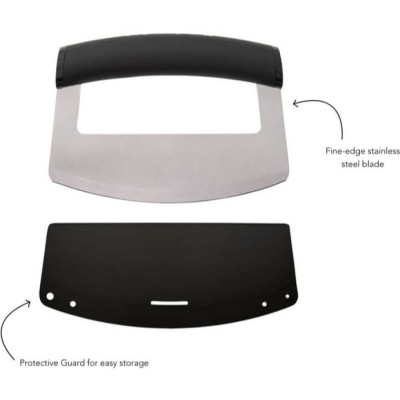 Ніж-меццалун KitchenAid Universal, з захисним чохлом на лезо 15,2x2,4x11,6 см (KQG173OHOBE)