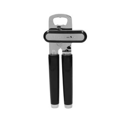 Відкривачка для банок і пляшок KitchenAid Classic, 21 см, чорний (KCG199OHOBE)