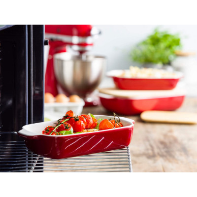 Форма для випічки керамогранітна з кришкою KitchenAid 0,9 л. червона (CC006104-001)