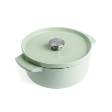 Каструля чавунна з кришкою KitchenAid, 22 см, 3,3 л, колір фісташковий (CC007433-001)