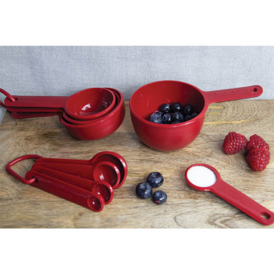 Набір мірних ковшиків KitchenAid Universal, 4 шт, 59/79/118/237 мл, червоний (KQG058OHERE)