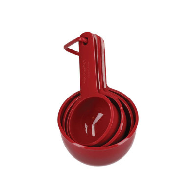 Набір мірних ковшиків KitchenAid Universal, 4 шт, 59/79/118/237 мл, червоний (KQG058OHERE)