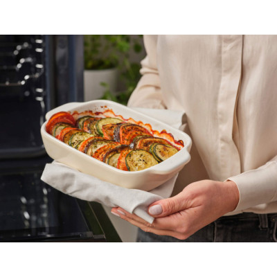 Форма для випічки керамогранітна з кришкою KitchenAid 0,9 л. бежева (CC006105-001)