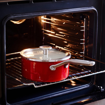 
Ківш з кришкою KitchenAid Steel Core, 18 см, 2 л, червоний (CC003264-001)
