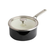 Ківш з кришкою KitchenAid Steel Core, 20 см, 2,4 л, чорний (CC003288-001)