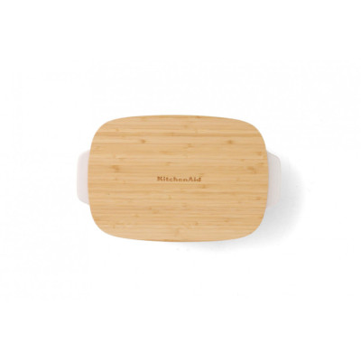 Форма для випічки керамогранітна з кришкою KitchenAid 3,8 л. бежева (CC006109-001)