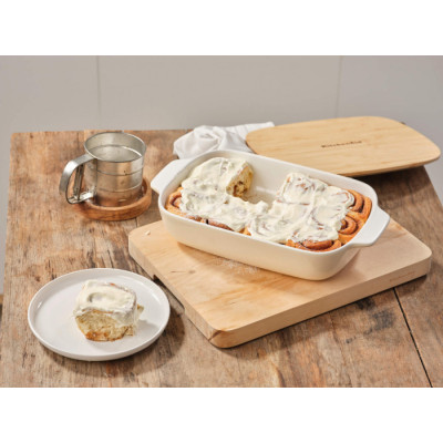 Форма для випічки керамогранітна з кришкою KitchenAid 3,8 л. бежева (CC006109-001)