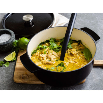 Каструля чавунна з кришкою KitchenAid, 26 см, 5,2 л, чорна (CC006061-001)