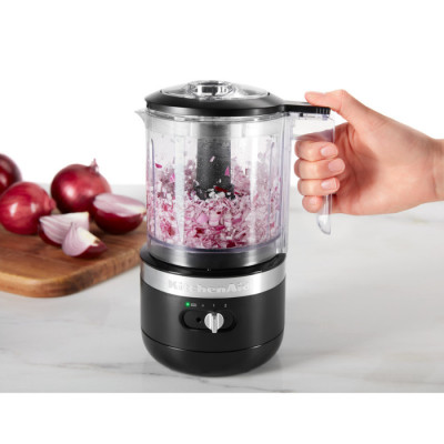 Кухонний мінікомбайн бездротовий KitchenAid 5KFCB519EBM