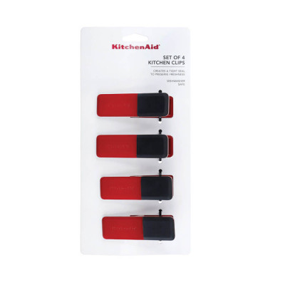 Набір кухонних кліпс KitchenAid Universal, 4 шт, червоний (KQG325OHERE)