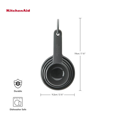 Набір мірних ковшиків KitchenAid Coreline, 4 шт (KQG058OHCGG)