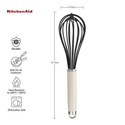 Вінчик KitchenAid Coreline, 27 см, кремовий (KAG0640OHACE)