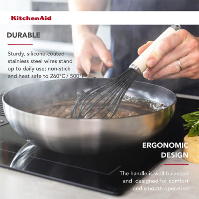 Вінчик KitchenAid Coreline, 27 см, кремовий (KAG0640OHACE)