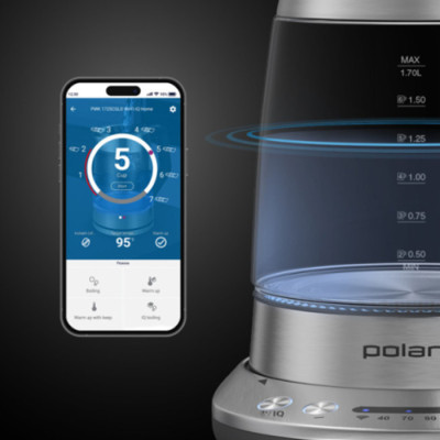 Електрочайник Polaris PWK 17115CGLD WIFI IQ Home Матовий