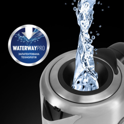 Електрочайник Polaris PWK 17101CA Water Way Pro Сталевий