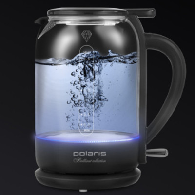 Електрочайник Polaris PWK 17103CGL Water Way Pro Чорний