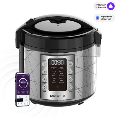 Мультиварка POLARIS PMC 5020 Wi Fi IQ Home gray