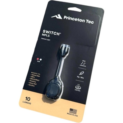 Ліхтар на шолом Princeton Tec Switch MPLS Black (Red/White Leds)