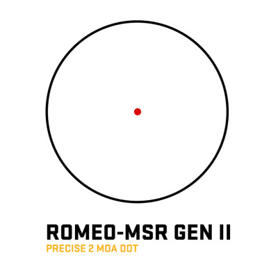 Коліматорний приціл SigSauer Romeo MSR Gen2 RedDot зі збільшувачем Juliet3-Micro 1-3X SORJMSR101