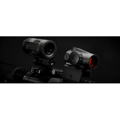 Коліматорний приціл SigSauer Romeo MSR Gen2 RedDot зі збільшувачем Juliet3-Micro 1-3X SORJMSR101