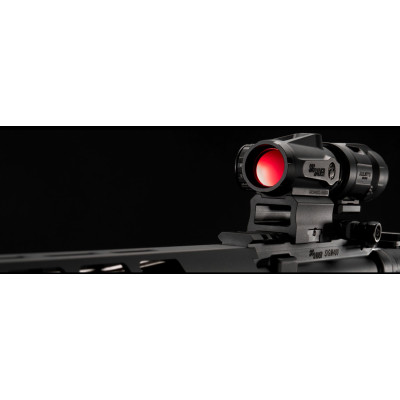 Коліматорний приціл SigSauer Romeo MSR Gen2 RedDot зі збільшувачем Juliet3-Micro 1-3X SORJMSR101