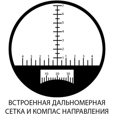 Бінокль Sigeta Admiral 7x50 Military floating/compass/reticle