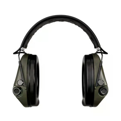Активні навушники для стрільби Sordin Supreme Pro-X Slim Шкіряне оголів"я(Olive)