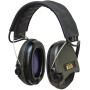 Активні навушники для стрільби Sordin Supreme Pro X Шкіряне оголів'я (olive)