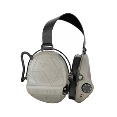 Активні навушники Sordin Supreme T2 Neckband із заднім тримачем під шолом Tan (303005-20P)