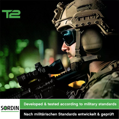 Активні навушники Sordin Supreme T2 Neckband із заднім тримачем під шолом Tan (303005-20P)