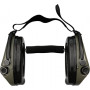 Активні навушники для стрільби Sordin Supreme Pro-X Neckband Olive із заднім тримачем під шолом