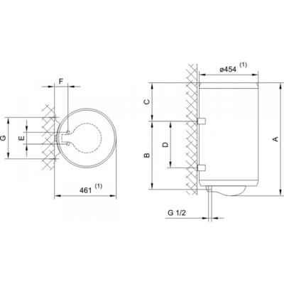 Водонагреватель накопительный (бойлер) TIKI TG 80 N Prime 80V9
