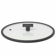 Кришка скляна з силіконовим обідком TVS Brillante Induction. 24 см