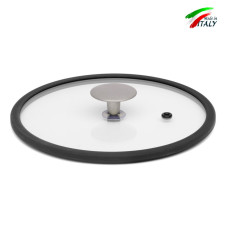 Кришка скляна з силіконовим обідком TVS Terra Italia 20 см (9465120003G201)