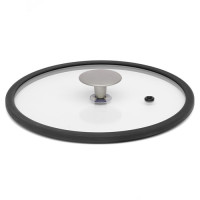 Кришка скляна з силіконовим обідком TVS Terra Italia 28 см (9465128003H901)