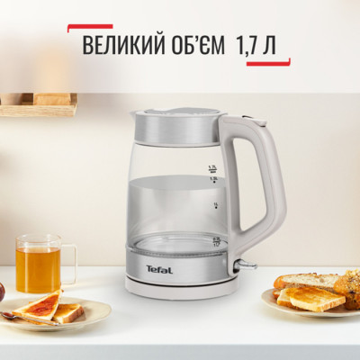 Электрочайник Tefal Glass Kettle KI605B30 – сочетание стекла, стиля и технологий
