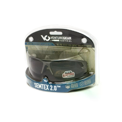 Окуляри захисні Venture Gear Tactical Semtex 2.0 Tan (bronze) Anti-Fog, коричневі в пісочній оправі