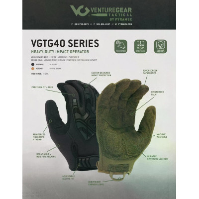 Перчатки противоударные Venture Gear Tactical VGTG40 Coyote XL