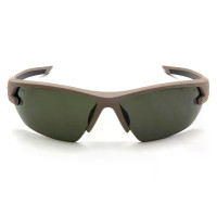 Защитные очки Venture Gear Tactical Semtex 2.0 Tan (лесно-серые) Anti-Fog, черно-зеленые в песчаной оправе