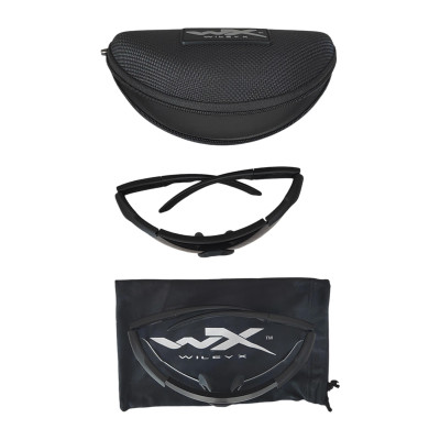 Захисні окуляри Wiley X Saber Advanced set 2in1 315, 2 лінзи (Grey/Clear), оправа чорна