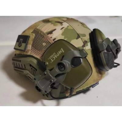 Кріплення адаптер на каску шолом HD-ACC-08 Olive для навушників Peltor/Earmor/Howard (Чебурашка)