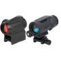 Коліматорний приціл SigSauer Romeo MSR Gen2 RedDot зі збільшувачем Juliet5-Micro 1-5X SORJMSR501