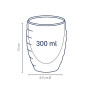 Набір склянок для латте із подвійними стінками KELA Cesena, 2 х 300 мл (12412)
