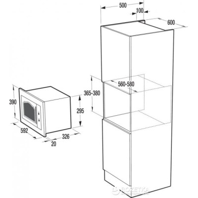 Микроволновая печь встроенная Gorenje BM235CLB